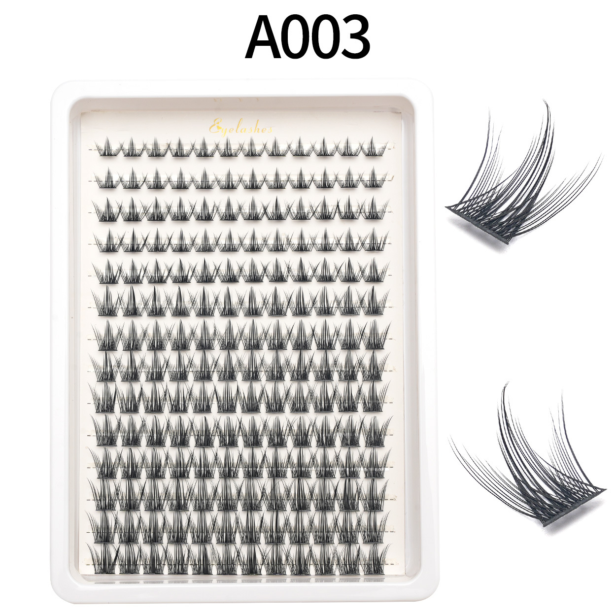 Amazon falsas pestañas venta caliente comercio exterior euroamericano cabello D曲 DIY ojos pestañas al por mayor