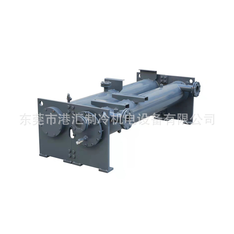 Cold storage radiator shell and tube water-cooled evaporator central air conditioning cooler water cannon evaporator single system 60HP 3