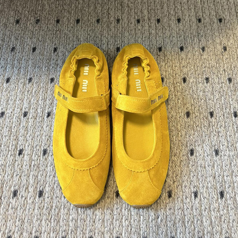 25 新しいベルクロ弾性バレエシューズメリージェーン本革浅い口ストラップシングルシューズファッショナブルなフラットシューズ女性用|undefined