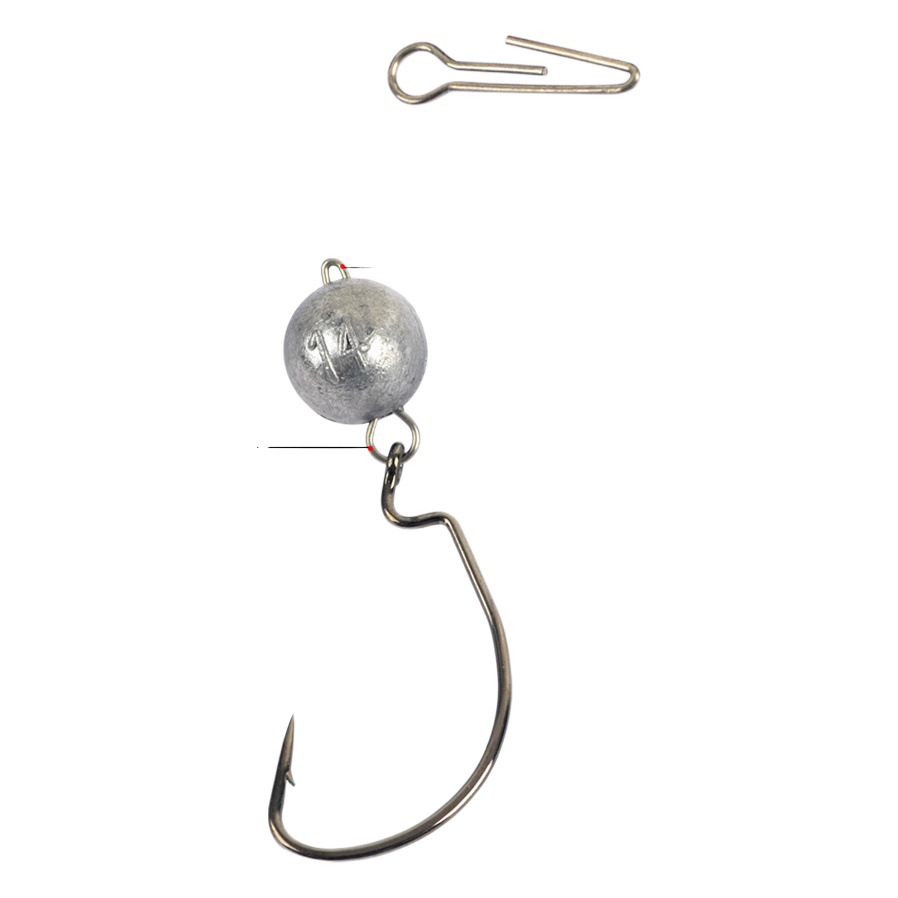 Fast-hanging lead Luya plug lead 10 pieces of universal shaking head counterweight lead pendant Texas fishing group fishing aid accessories