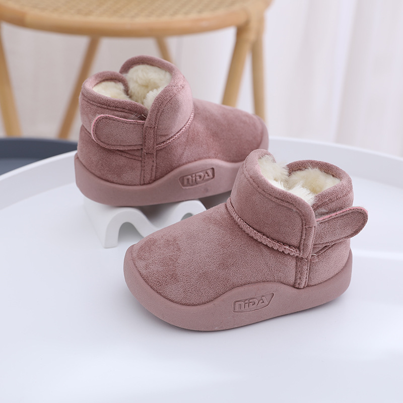 Childrens Snow Boots With Plush Insulation For Boys And Girls_voghion.com