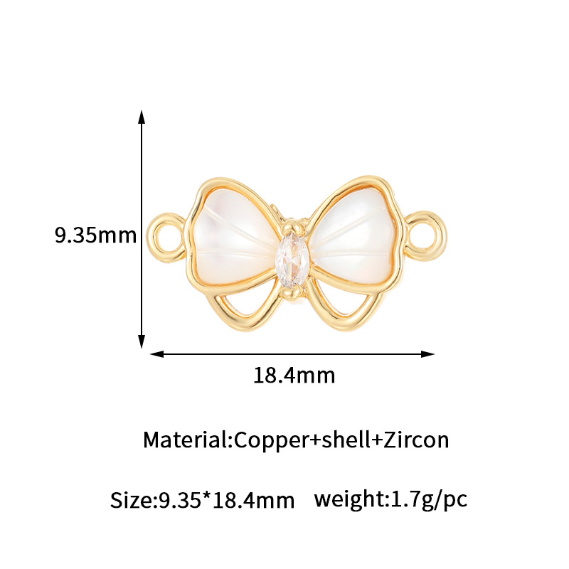5g Weight Pendant Jewelry Making Type 14K Gold Plated Plating Material DIY Ornament Accessories Classification 1 Piece Quantity Copper Material Heart Shape, Bow Knot, Fish Tail Pattern All Seasons Season Plating Design Elegant, Marine Style, Beach Style 1 Piece Copper 14K Gold Plated Heart Shape Bow Knot Fish Tail Pendant DIY Ornament Accessories 14