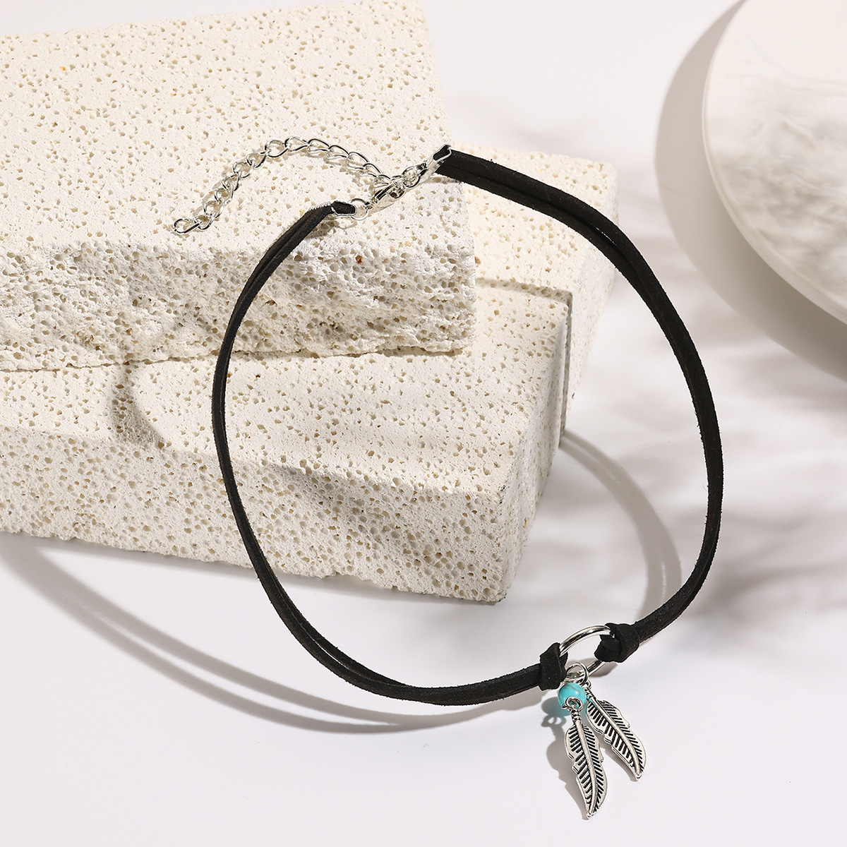 Heißer verkauf Bohemian ethnischen stil herbst und winter schmuck türkis anhänger retro halskette pullover kette_voghion.com