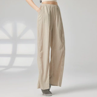 现代舞裤练功服古典舞蹈服装女直筒拖地阔腿裤中国舞专业训练服