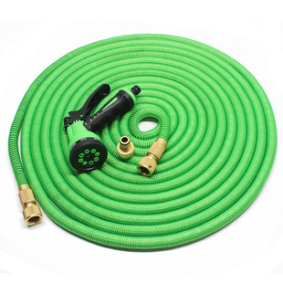 High-Pressure Car Wash Water Gun Household Set Pressurized Telescopic Water Pipe Hose Car Brush Artifact Garden Watering Flower Tap Water Grab
