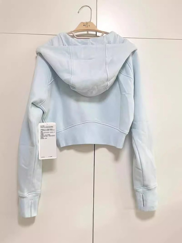 Autumn short jacket women's spring and autumn cardigan hoodie blue long-sleeved top thin casual loose lazy