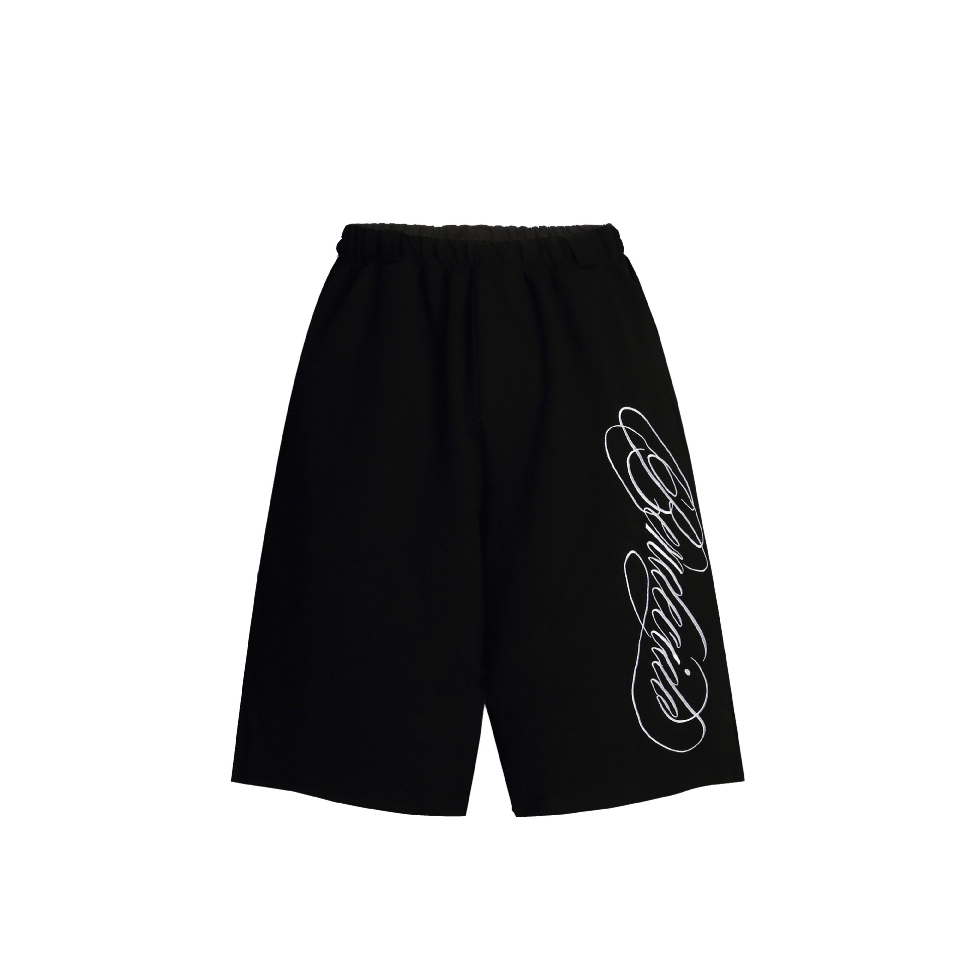 Unisex Vintage American Style Air-Knit Joggers - 360° Embroidered Lettering, Relaxed Fit Cropped Sweatpants For Men And Women_viptrois.com
