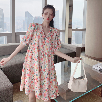 Real shot spot 2021 fashion Spring and summer new pattern Large Women's wear MM200 Easy By age Dress