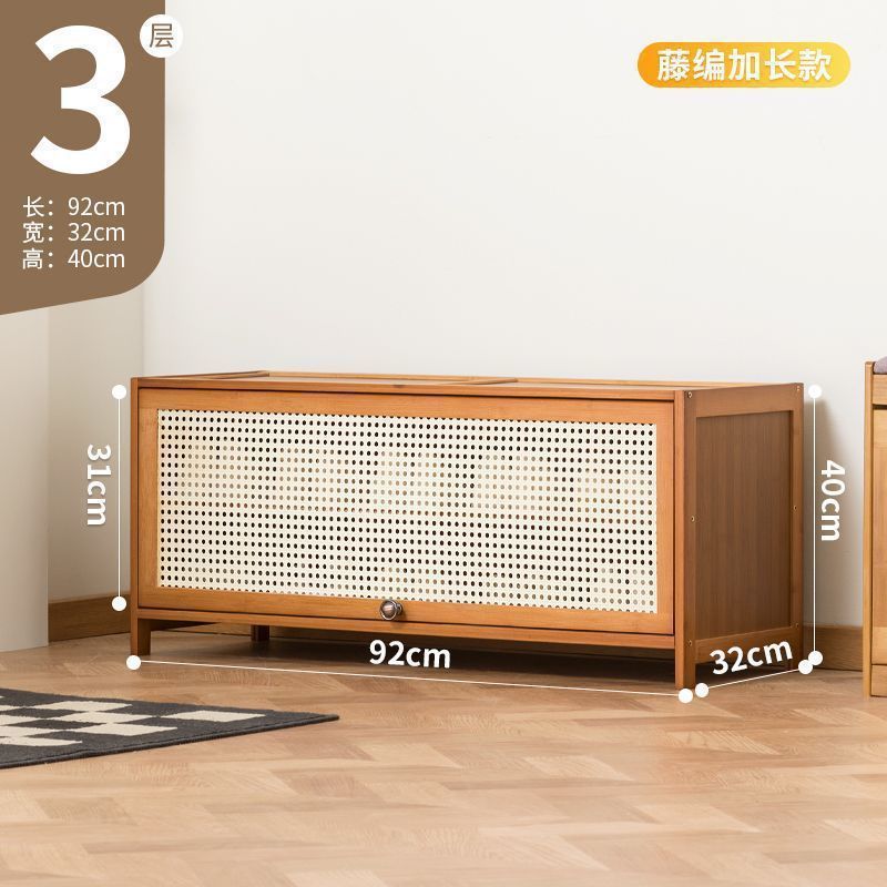 Fábrica directa puerta doméstica almacenamiento interior de gran capacidad ahorrar espacio gabinete de zapatos simple a prueba de polvo dormitorio de alquiler de vivienda