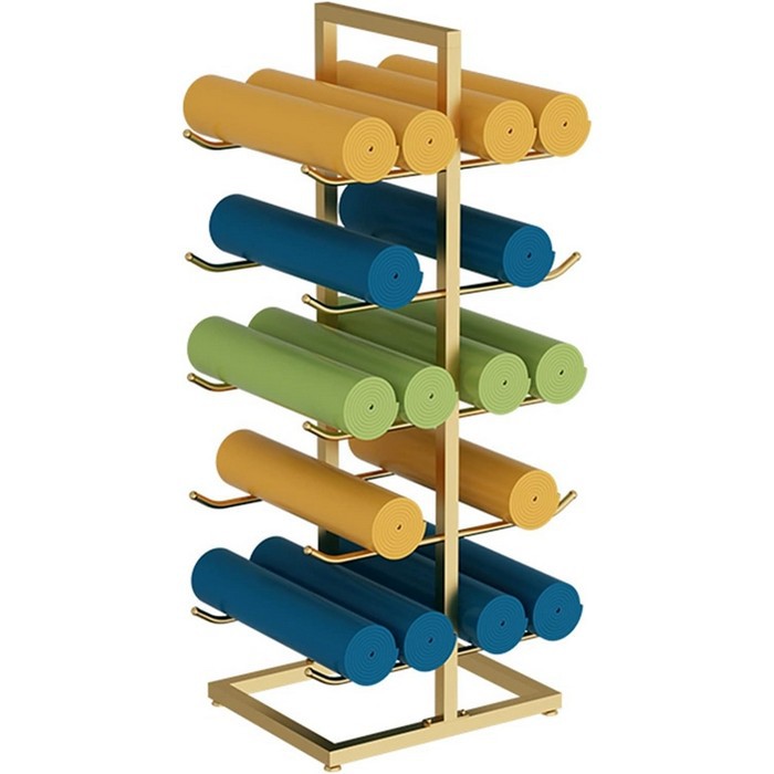 源头工厂热销店零售纺织面料卷地毯存储展示架体育器材瑜伽垫展示