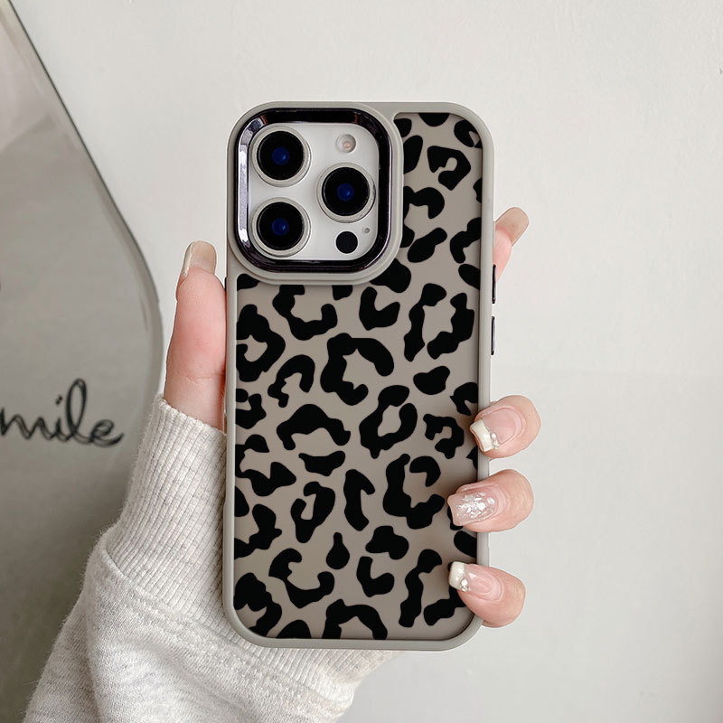 Suitable for Apple 17Air Mobile Phone Case Iphone16Promax Leopard Print 15 Magnetic Rotating Stand Case Amazon