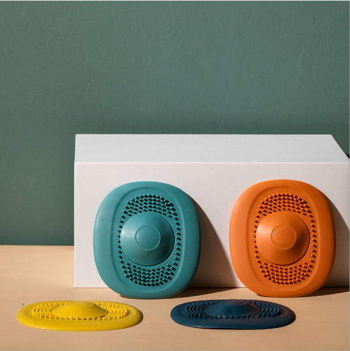 Kitchen sink filter, pool sewer hair filter, bathroom anti-blocking and deodorizing press suction cup floor drain cover