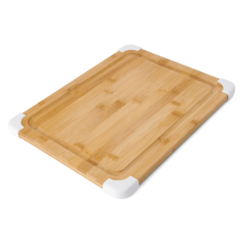 跨境竹制砧板防滑竹切菜板实木牛排面包板带果汁槽案板 BSCI