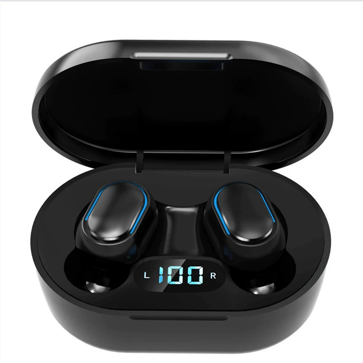 Новости E7S – кросс-границы новый Bluetooth наушники 5.0 внутриканальный TWS, показывающий номер спортивные Bluetooth наушники