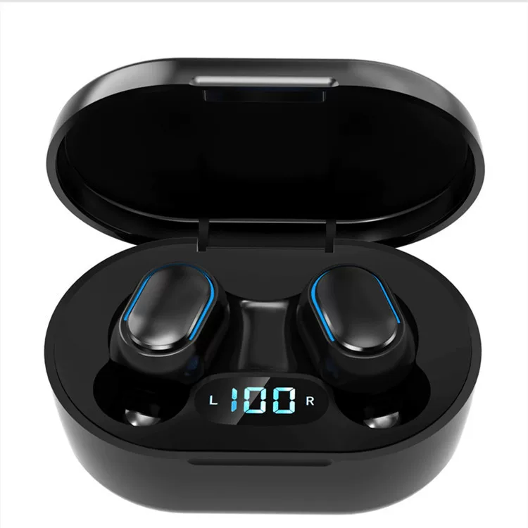 Новости E7S – кросс-границы новый Bluetooth наушники 5.0 внутриканальный TWS, показывающий номер спортивные Bluetooth наушники