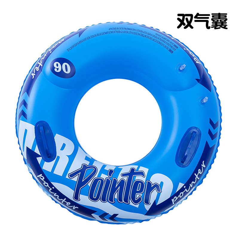 Swimming ring adult thickened double airbag inflatable swimming ring men and women large buoyancy floating equipment lifesaving swimming ring wholesale