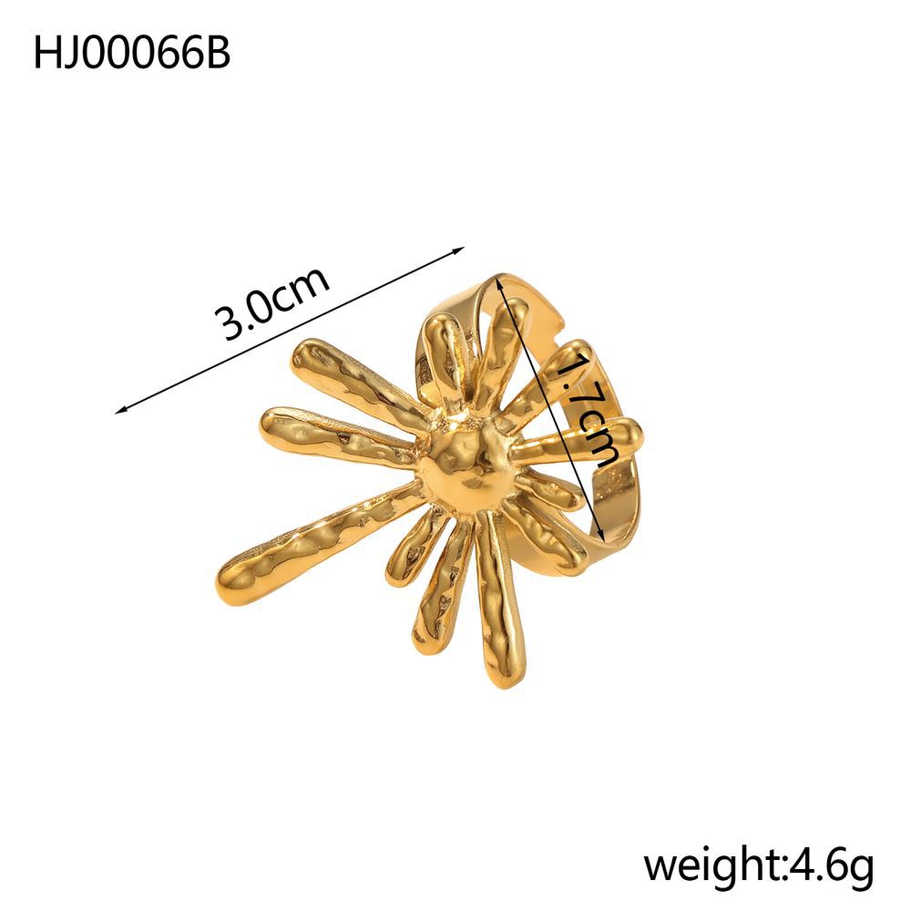 Stainless Steel Gold Color  Ring