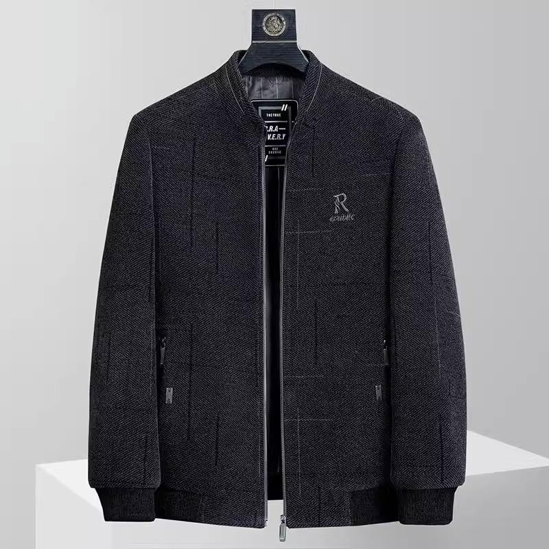 Transmisión en vivo popular 2023 primavera y otoño chaqueta de hombre de mediana edad y ancianos chaqueta de hombre de mediana edad chaqueta de hombre de otoño