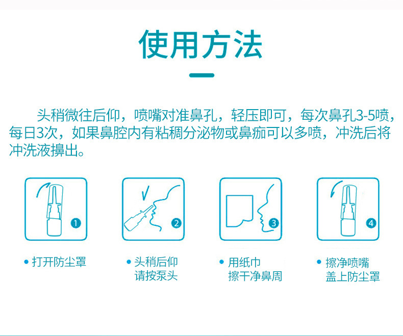 Children Nasal Spray with Xanthium Cang Er Zi Herbal Nasal Mist for Adults and Kids specifications