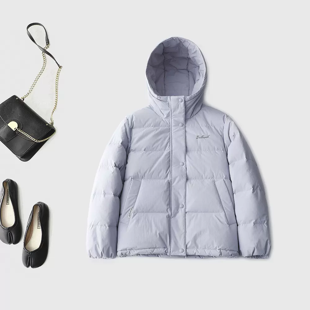 冬日里的松弛感 极简百搭加厚连帽羽绒服 微阔藏肉显瘦90%绒子