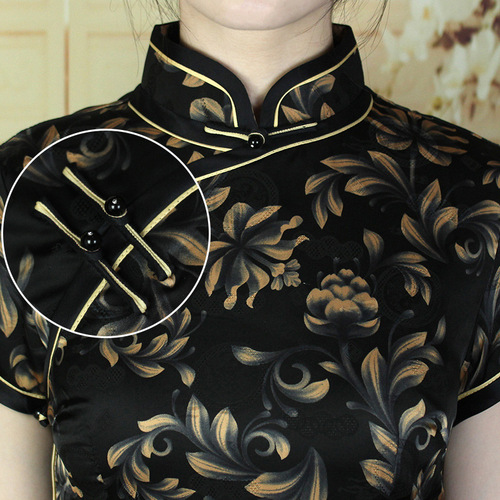 Chinese-style vintage Tang suit Hanfu decoration button with double color Chinese qipao pearl and diamond clasp, used as accessories and supplementary parts