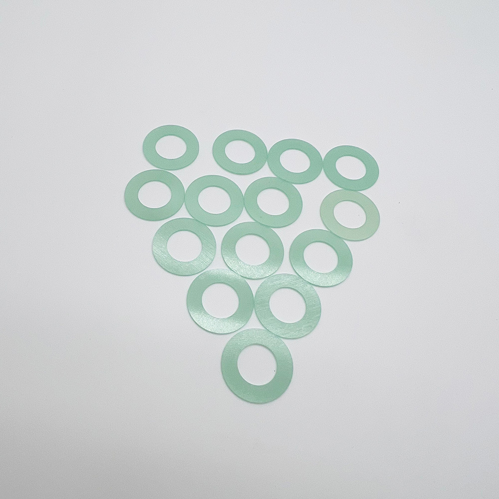 定制无卤黄绿色耐高温高压环氧树脂玻璃纤维布层压板绝缘垫片垫圈