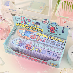 Sanrio 15cm Ruler, High-Quality Cute Clownfish Ruler, Transparent and Delicate Girl's Heart Wave Measuring Scale