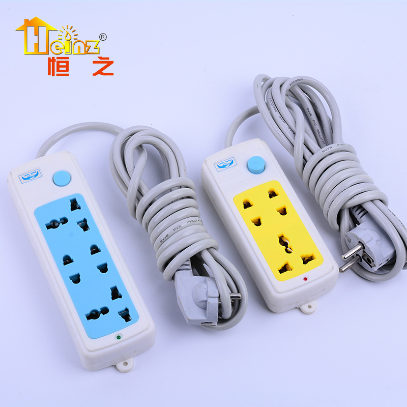 鹰牌325彩色袋家用大功率充电插排 接线板插座板厂家批发