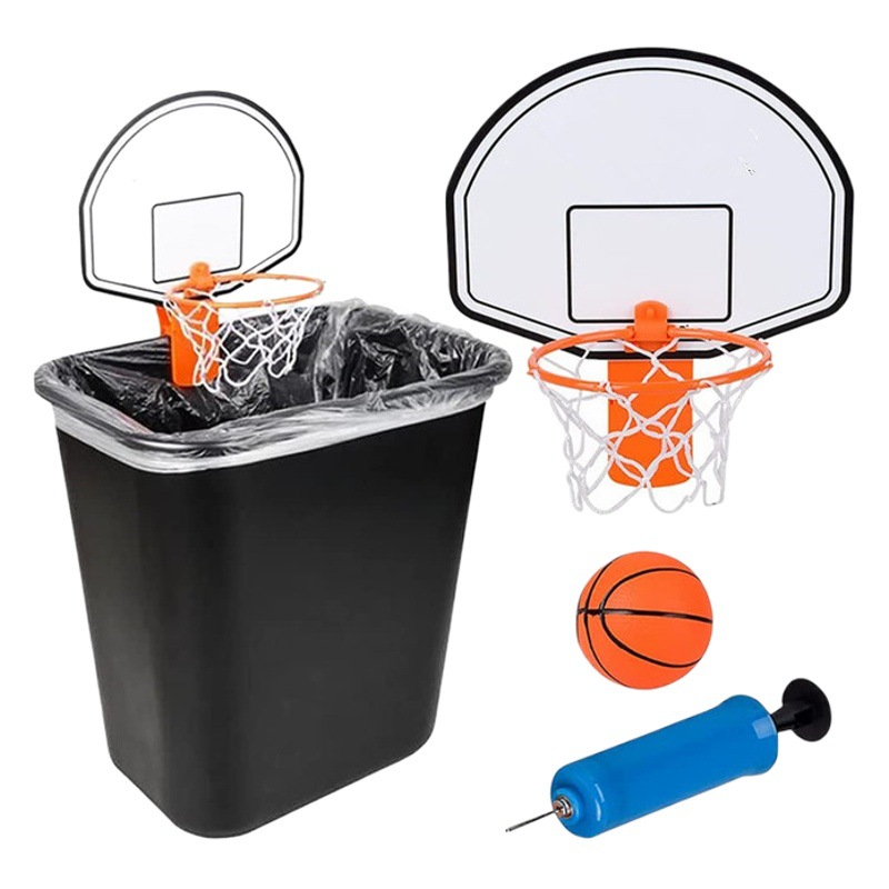 Divertido mini rebote canasta con clip, juego de cilindros de aire, deportes de interior, juegos de baloncesto para niños, evento del Día del Niño