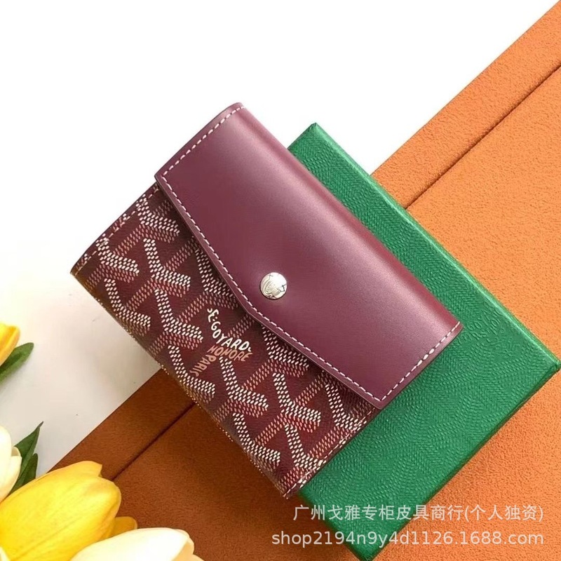 戈雅迷你零钱包小卡包三折拉链按扣钱包名片收纳包证件包时尚百搭|undefined
