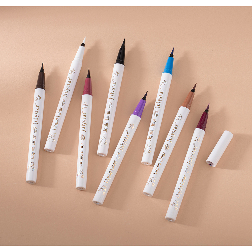 Julystar Non-smudging Long-lasting Waterproof Eyeliner Pen 6-piece set, eye makeup pen wholesale for the under-eye range undefined