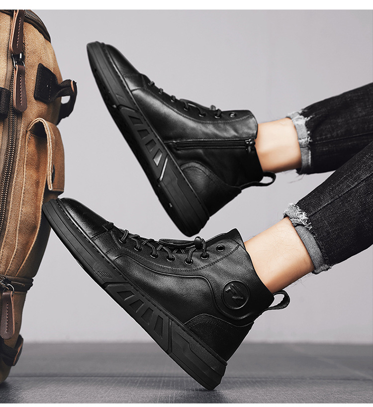 Stylish black sneakers