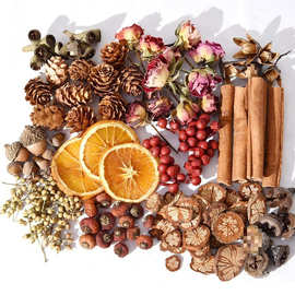 天然干果材料叶子标本相框手工diy干花组合材料包圣诞节装饰果子