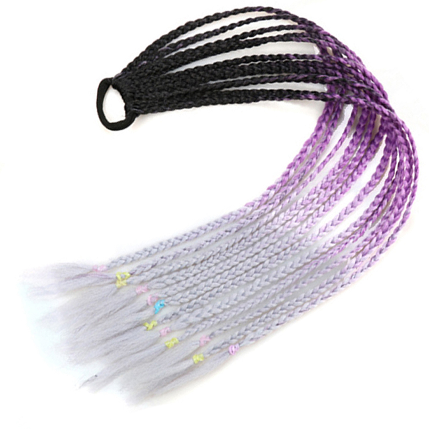 Inventario al por mayor colorido trenzas de tres hebras africanas trenzas sucias trenzas de caballo recogidas en stock Inventario