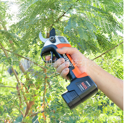 开拓者KOTESO老人头电动修枝剪刀锂电园林充电式果树修剪枝电剪子
