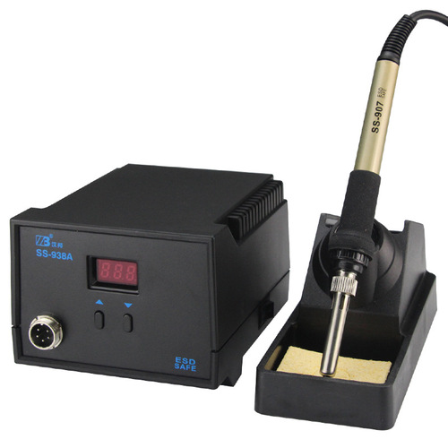 Hanbang Constant Temperature Electric Soldering Iron Set Household Electronic Repair Soldering Iron Hot Air Gun Adjustable Temperature 936 Soldering Station