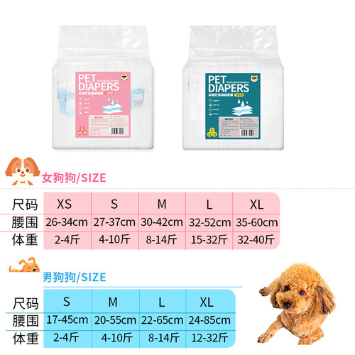 Pet sanitary napkin dog diaper mother dog menstrual hygiene anti-harassment safety pants dog pad agency 