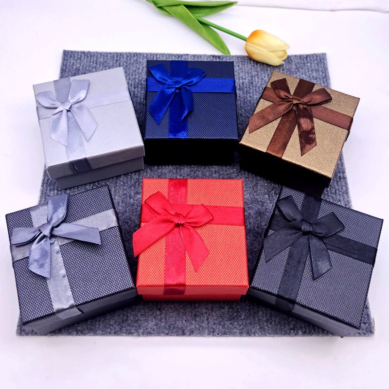 家批发蝴蝶结项链盒情人节礼品首饰盒天地盖饰品包装礼品盒批发