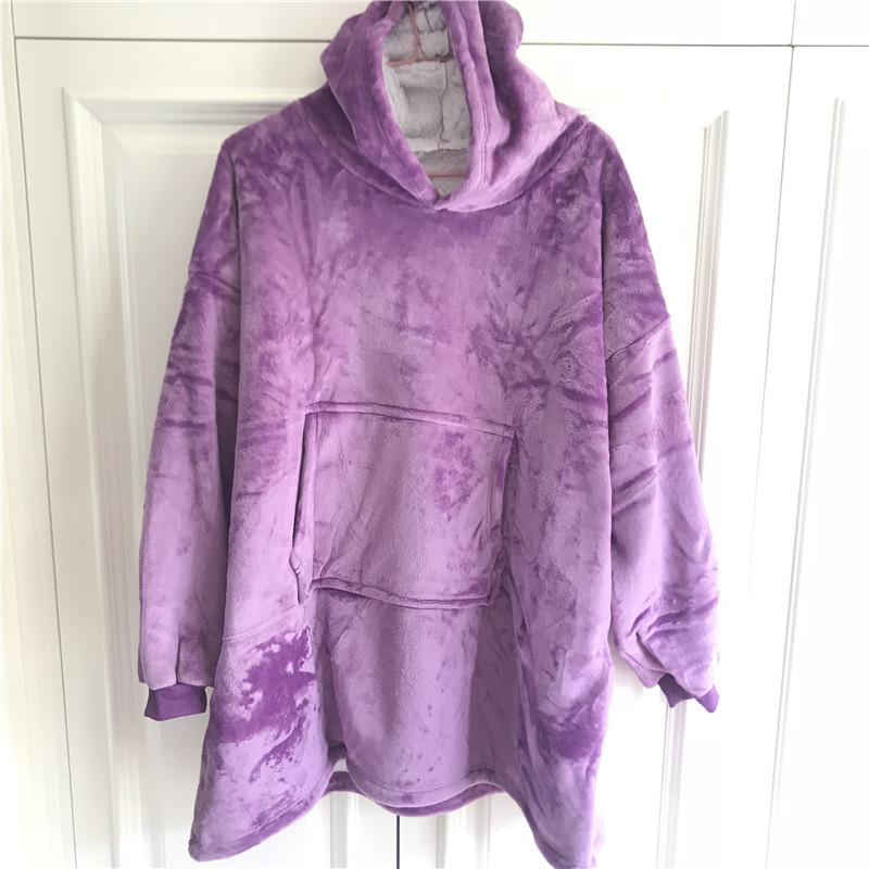 Transfronterizo camisón perezoso ropa pullover fleece con capucha manta de TV al aire libre a prueba de frío ropa perezoso Pijamas