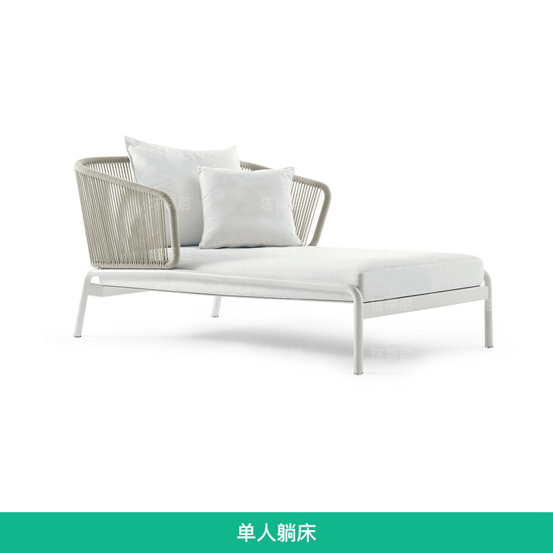 Al Aire Libre sofá patio ocio Silla de ratán muebles Nordic Hotel Villa jardín al aire libre Sunshine Room combinación de mesa de té