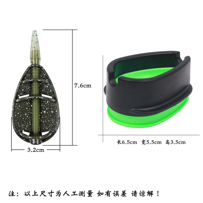 Transfronterizo coolo serie de pesca de estilo europeo titular de la explosión de gancho de aleación de zinc cortador de cebo con cebo feide accesorios