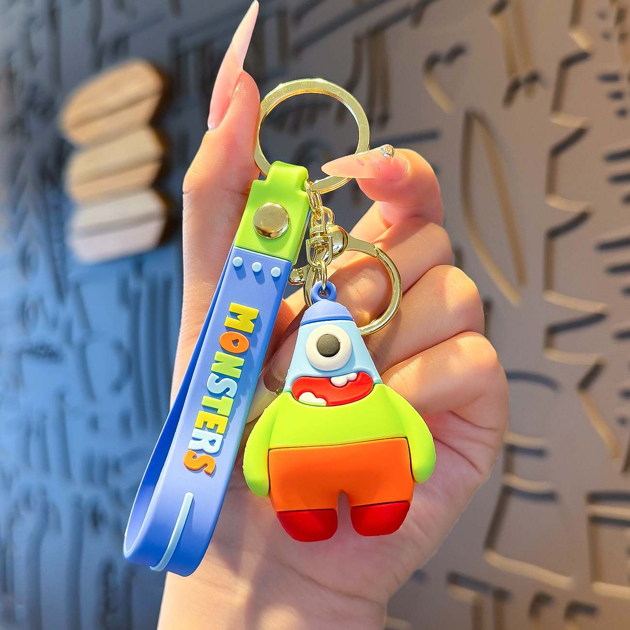 Venta directa de fábrica llavero colgante pequeño muñeca tridimensional llavero de coche mochila escolar colgante puesto al por mayor productos pequeños