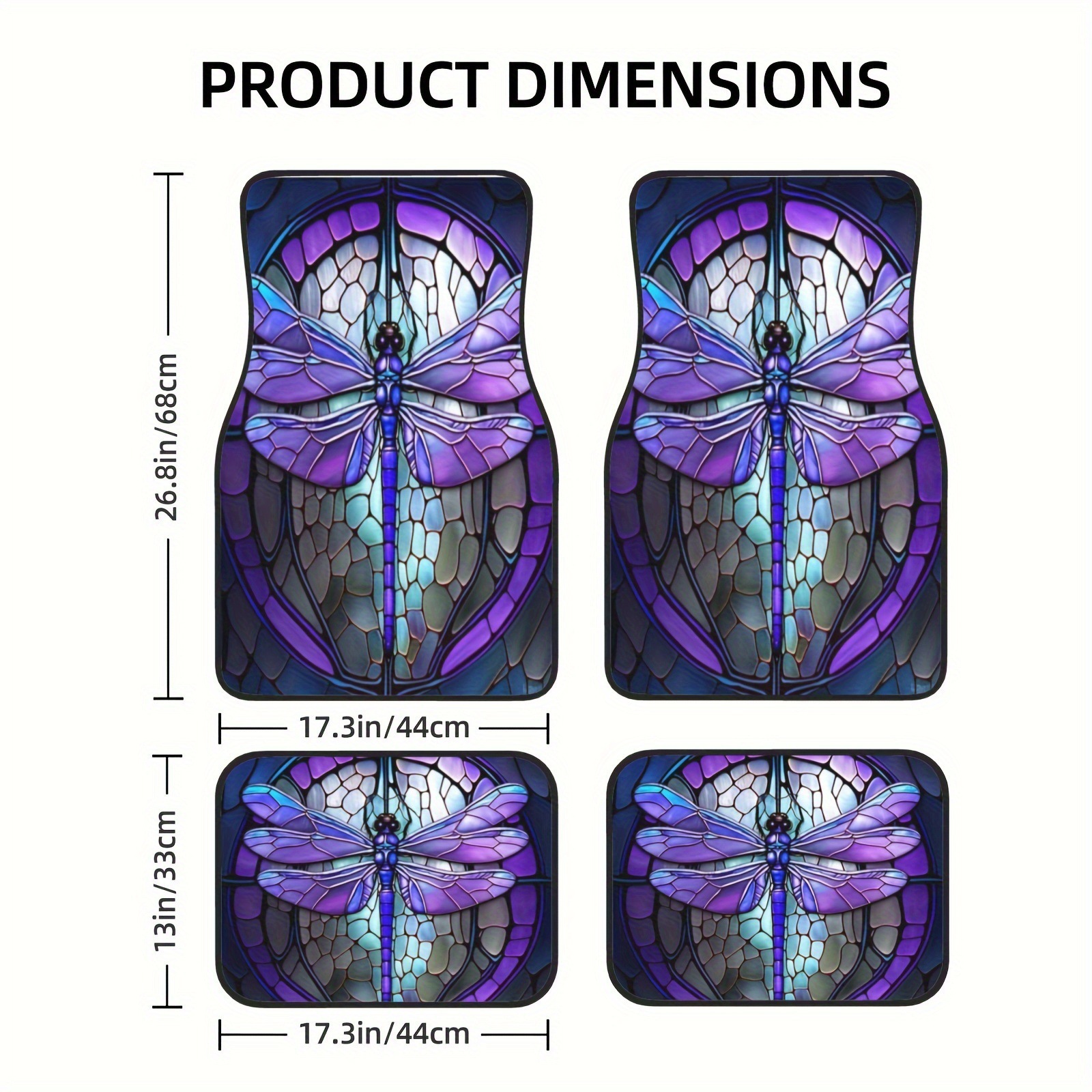 Almohadillas para automóviles estadounidenses transfronterizas juegos de cuatro piezas de Halloween resistentes al desgaste y a la suciedad almohadillas para el suelo fáciles de cuidar para los hogares almohadillas de terciopelo de cristal image 18