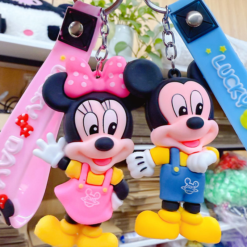 Couple's Oversized Minnie Doll Mickey Chain Men's and Women's Car Key Pendant Cheap Small Gifts