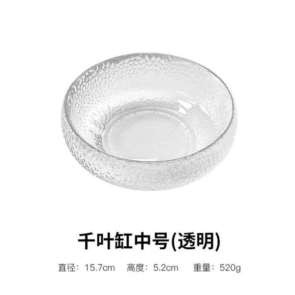 Transparent medium phyllo bowl