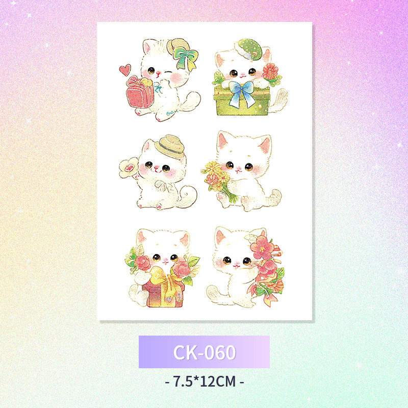 Glitter mariposa cara pegatinas tatuaje pegatinas hadas lavable impermeable de larga duración lindo unicornio ciervo Luna Estrella Planeta