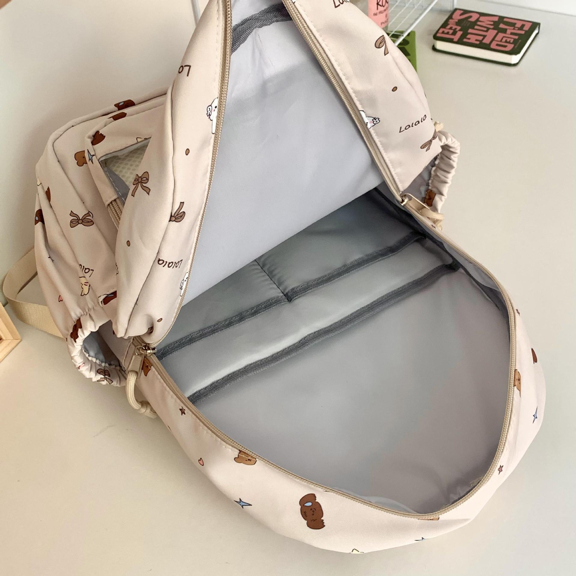 Mochila linda mochila escolar de gran capacidad 2024 mochila nueva bolsa de estudiante de secundaria y preparatoria bolsa de dolor casual al por mayor