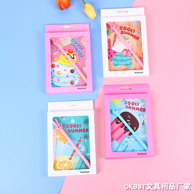 Estilo coreano espacio astronauta estudiante cuaderno de dibujos animados traje de Kindergarten portátil caja de regalo Premio