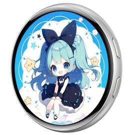 新款E01智能AI电子吧唧连接APP二次元动漫图片动态触屏吧唧徽章