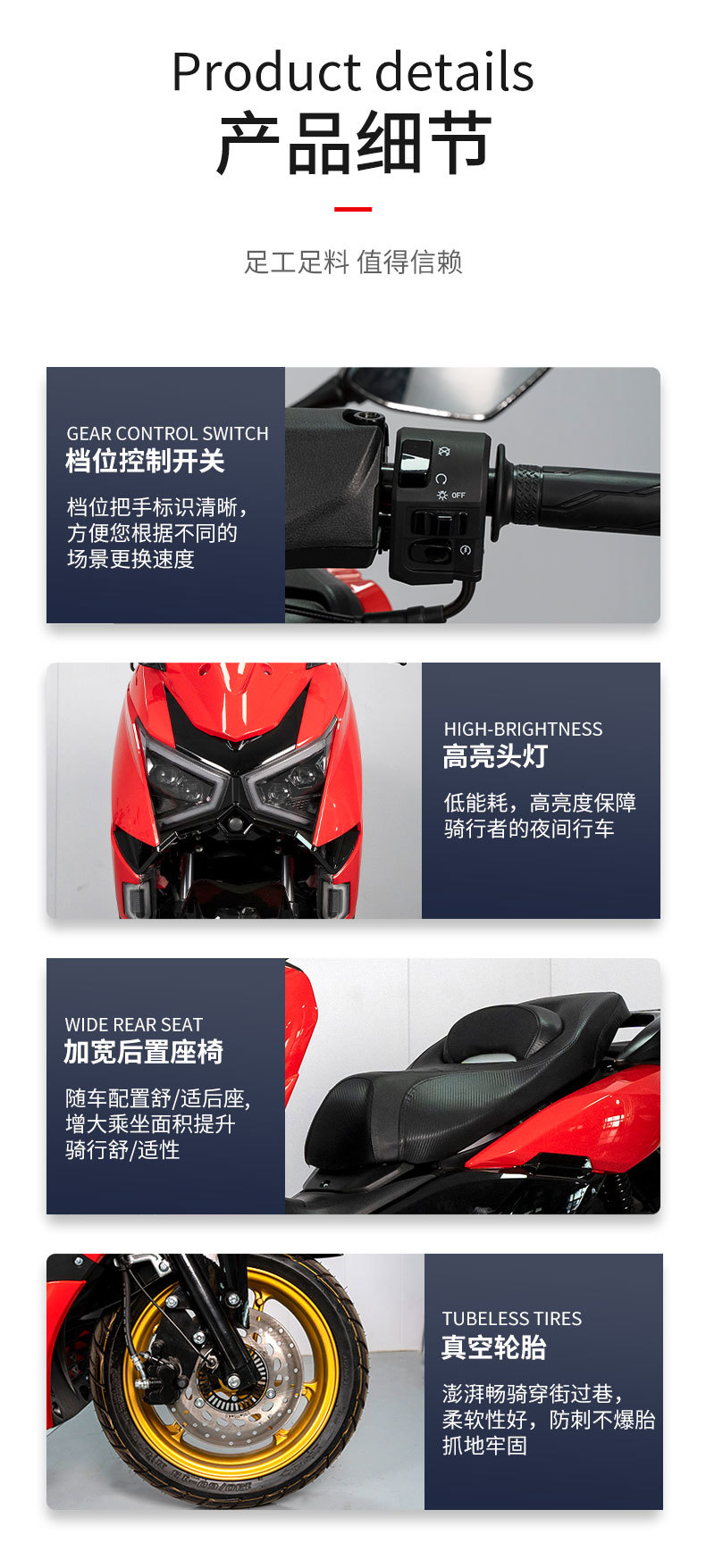 Cross-Border Export of Fuel-Powered Motorcycles, Warrior Fourth-Generation Scooter, Off-Road Motorcycle, Scooter, Direct Export from Foreign Trade